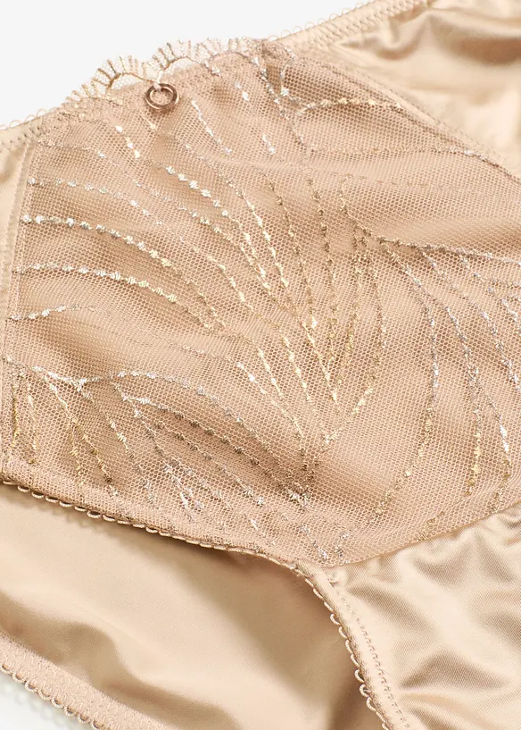 Truse med broderi med glittergarn, bonprix