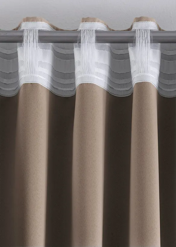 M&oslash;rkleggingsgardin, kommer i mange st&oslash;rrelser (1-pack), bonprix