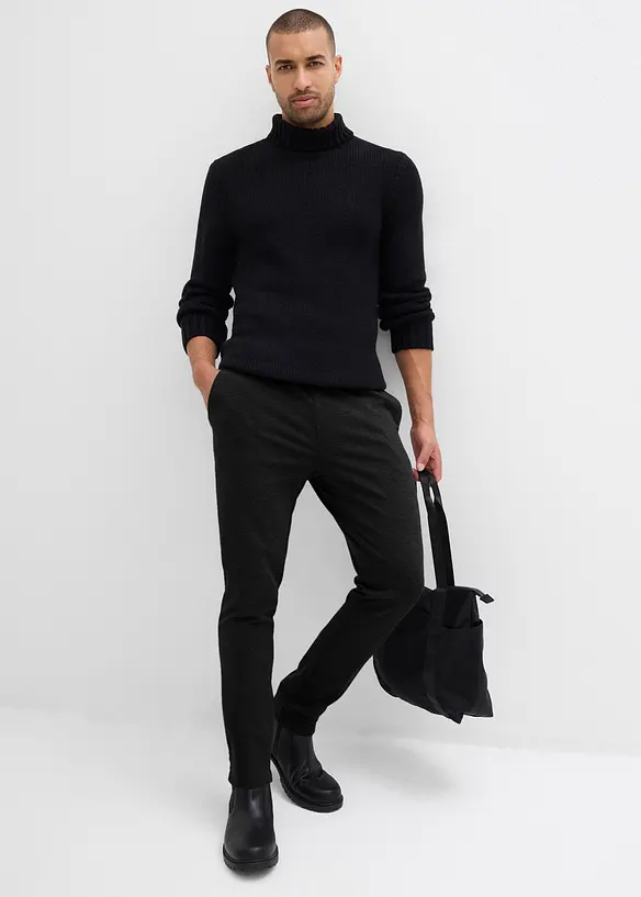 Elegant super-stretchbukse med komfortlinning, Slim Fit, bonprix