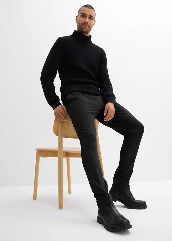 Elegant super-stretchbukse med komfortlinning, Slim Fit, bonprix