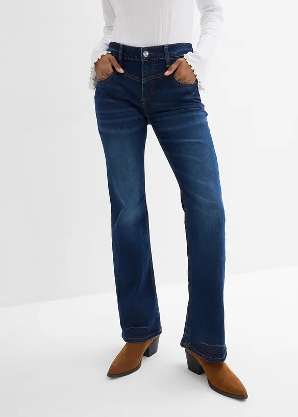 Bootcut-jeans Mid Waist, Stretch, bonprix