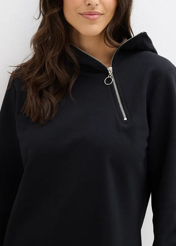 Sweatshirtkjole i bomullsmiks, bonprix