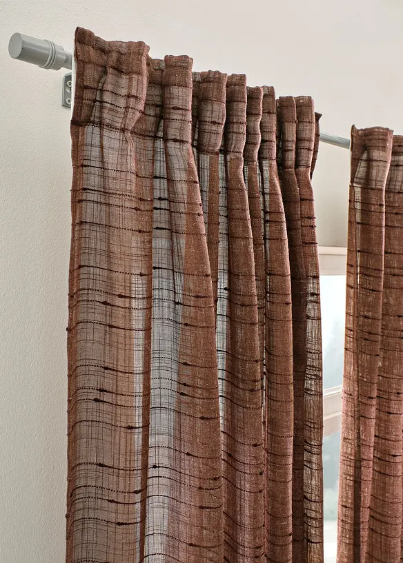 Gardin med struktur, i flere størrelser (1-pack), bonprix