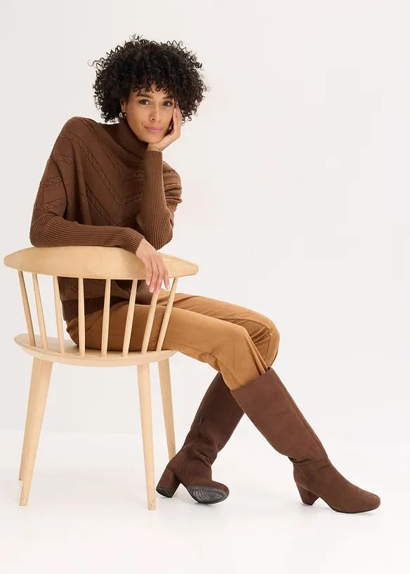 Høyhalset genser, bonprix