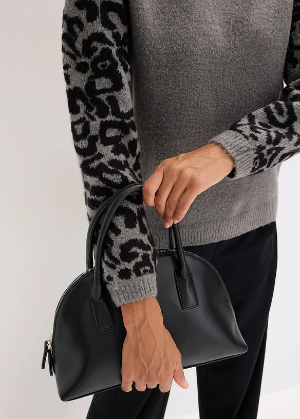 Genser med leo-print, bonprix