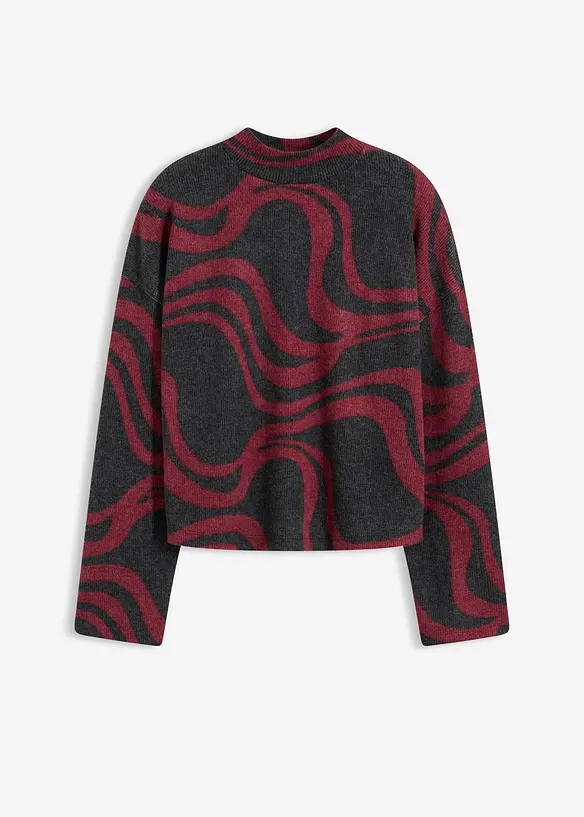 Behagelig, ribbestrikket topp, bonprix