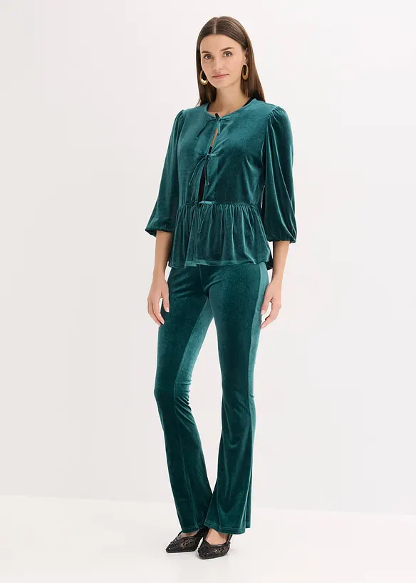 Leggings i myk fl&oslash;yel, bonprix