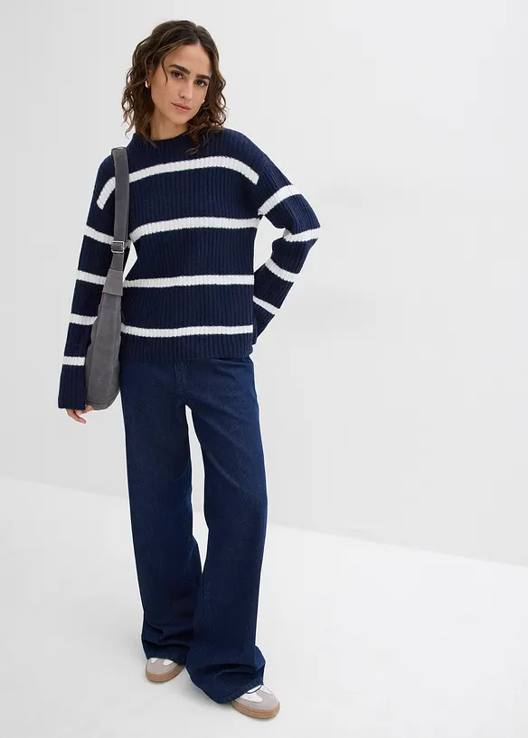 Stripet genser, bonprix