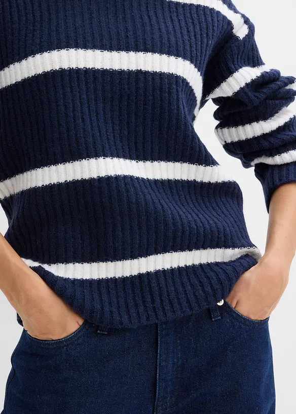 Stripet genser, bonprix