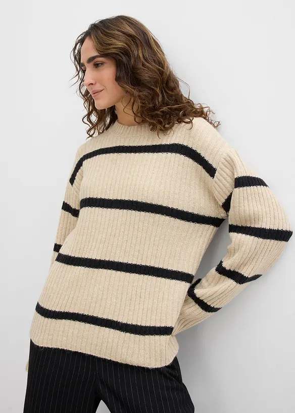 Stripet genser, bonprix