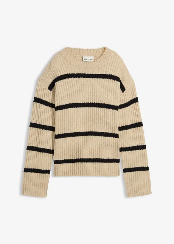 Stripet genser, bonprix
