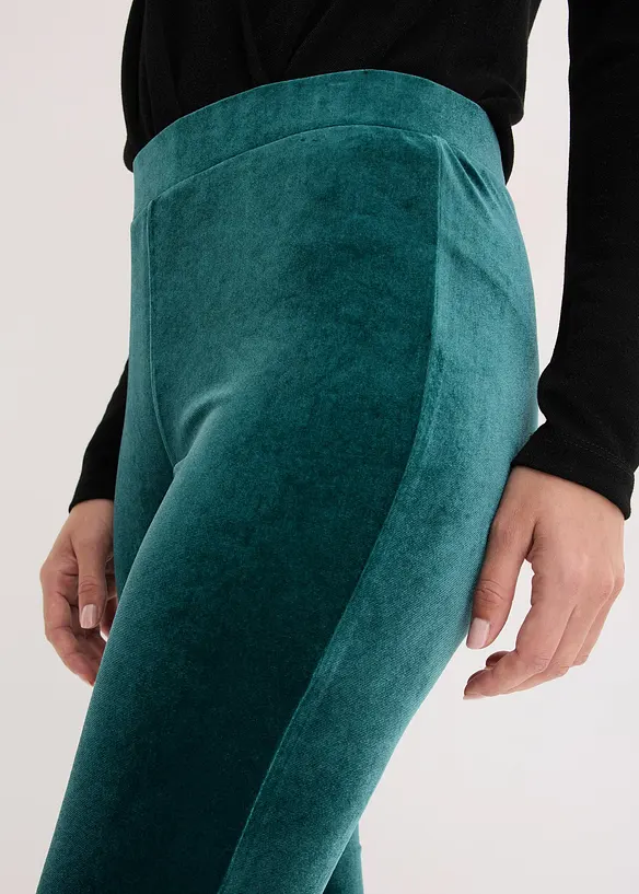 Leggings i myk fl&oslash;yel, bonprix