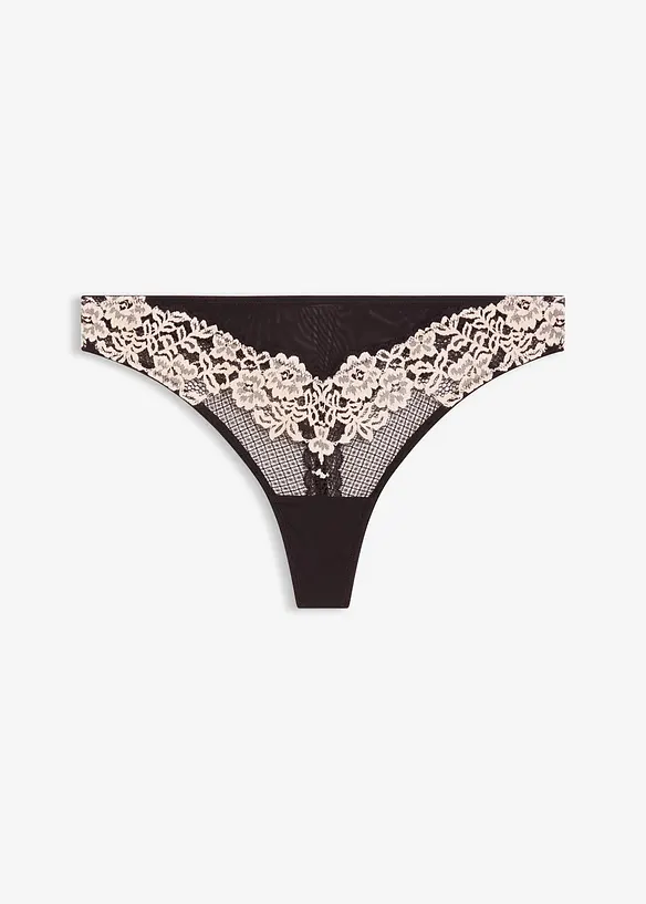 Stringtruse i tofarget blonde, bonprix