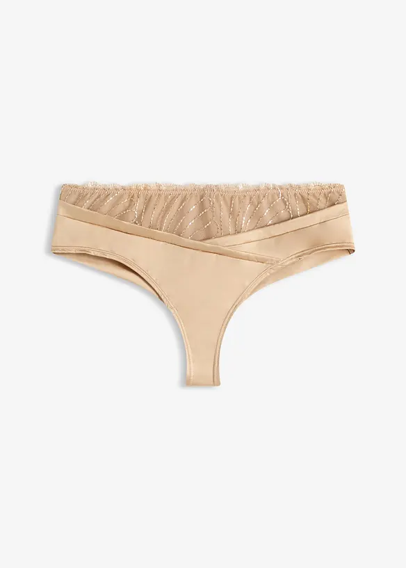 String-panty med sømløst bakstykke, bonprix