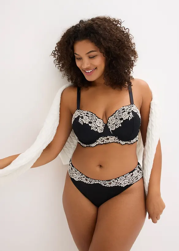 Balconette-BH i tofarget blondemateriale (2-pack), bonprix