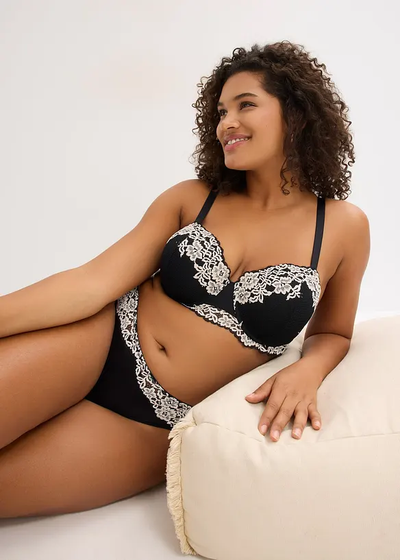 Balconette-BH i tofarget blondemateriale (2-pack), bonprix