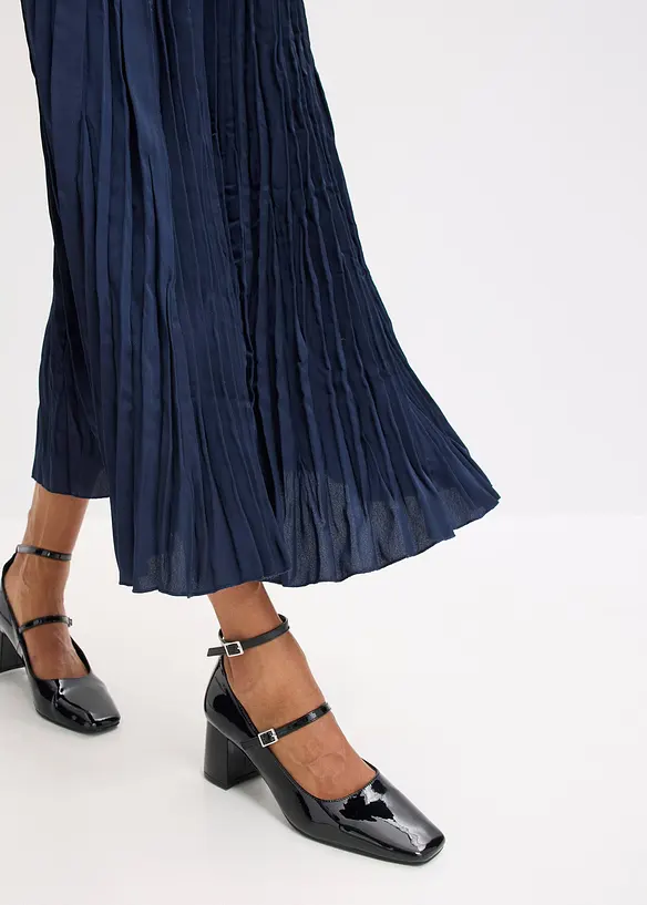 Krinklet satengskj&oslash;rt, bonprix