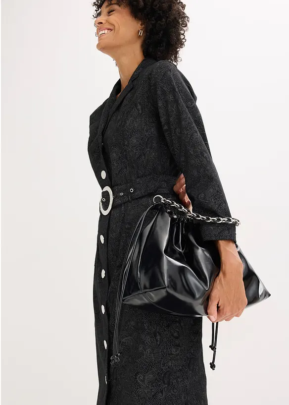 Twillkjole med belte (2-delt sett), bonprix