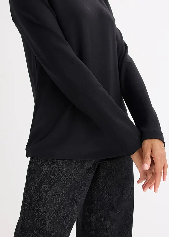 Topp i Punto di Roma-materiale med bølgekanter, bonprix