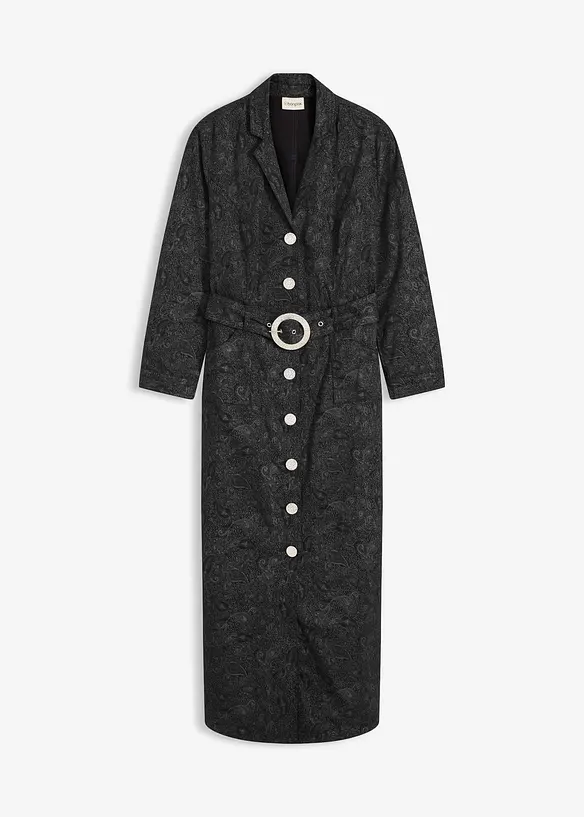 Twillkjole med belte (2-delt sett), bonprix