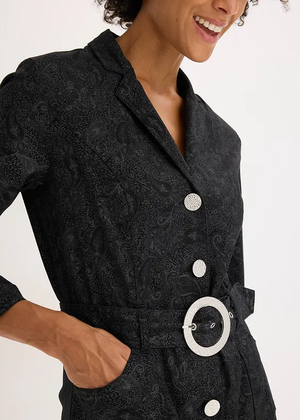 Twillkjole med belte (2-delt sett), bonprix