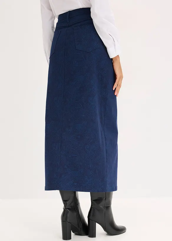 Stretchy skj&oslash;rt i bomullsmateriale, bonprix