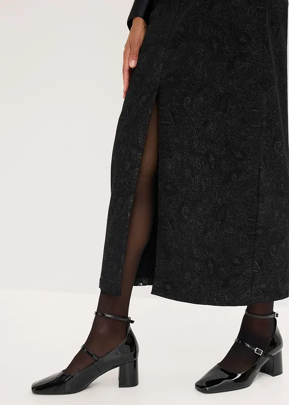 Stretchy skjørt i bomullsmateriale, bonprix