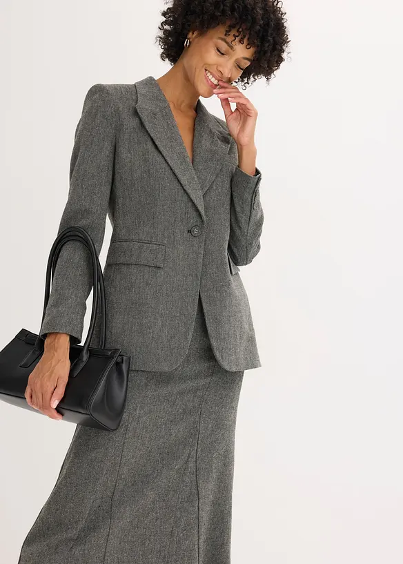 Blazer i tweed-stil, bonprix