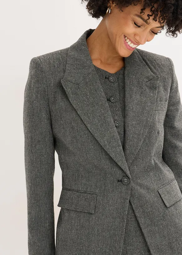 Blazer i tweed-stil, bonprix