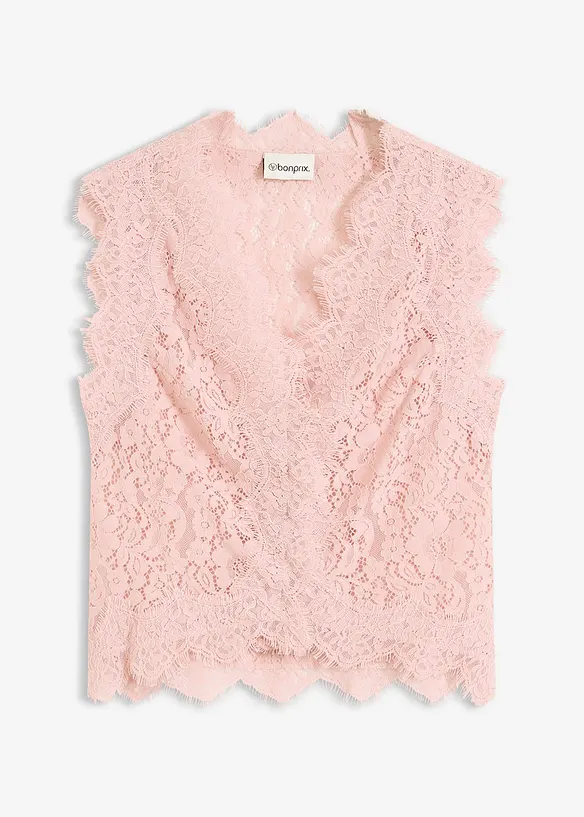 Vest i blondemateriale, bonprix