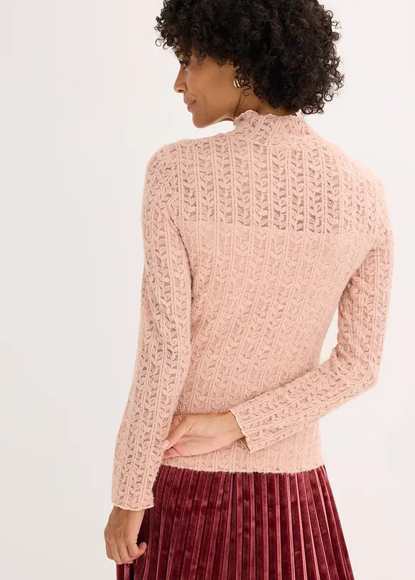 Blondetopp med høy hals, bonprix