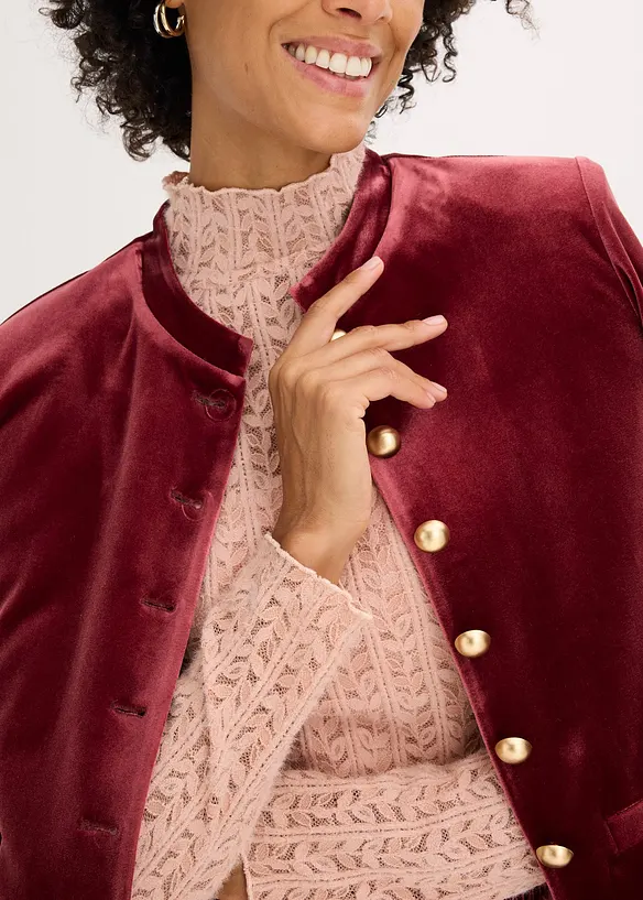 Blondetopp med høy hals, bonprix