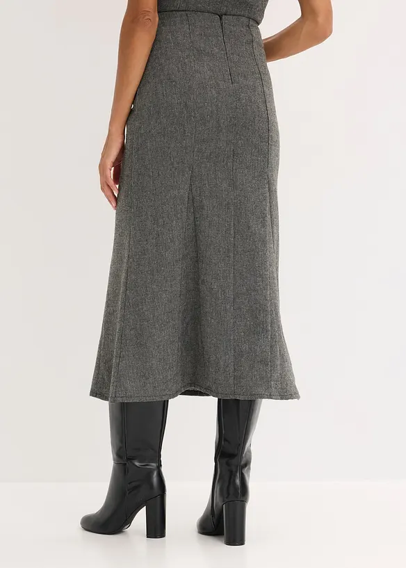 Breddesydd skjørt i tweedlook, bonprix