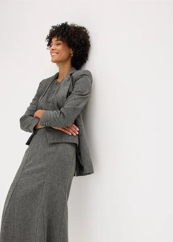 Breddesydd skjørt i tweedlook, bonprix