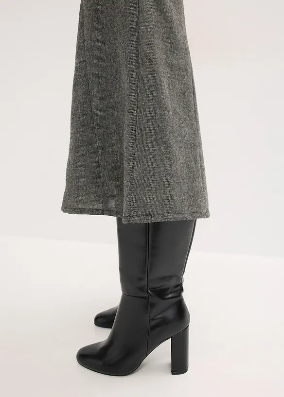 Breddesydd skjørt i tweedlook, bonprix