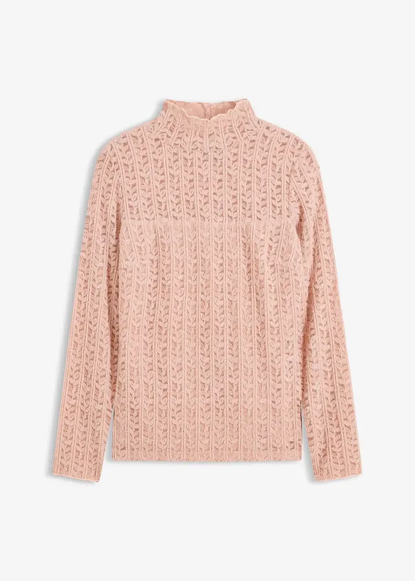 Blondetopp med høy hals, bonprix