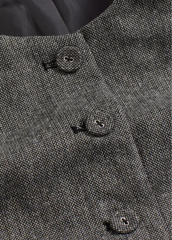 Vest i tweedlook, bonprix