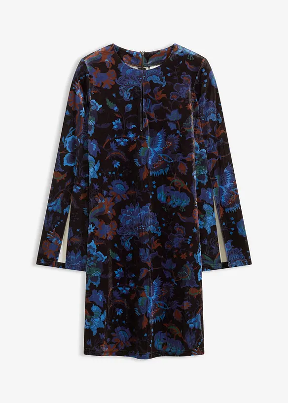 Minikjole i lett fløyel, bonprix