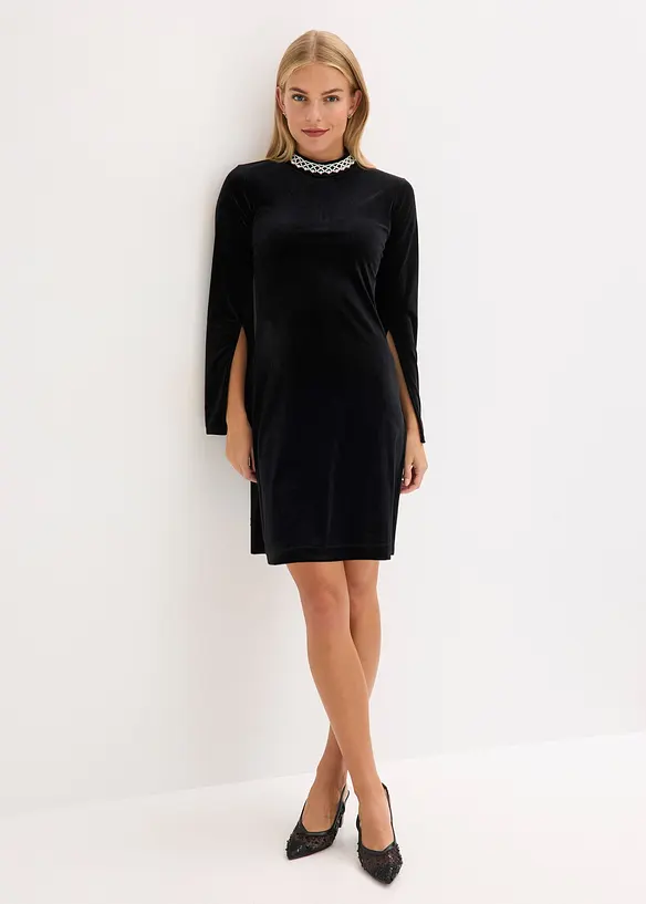 Minikjole i fin fløyel, bonprix