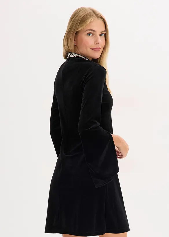 Minikjole i fin fløyel, bonprix