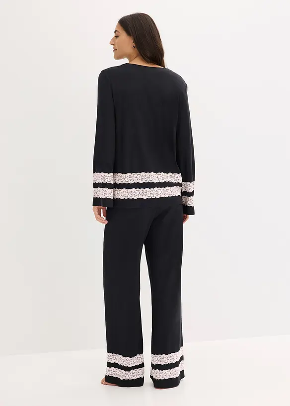 Pyjamas i myk viskosemiks, bonprix