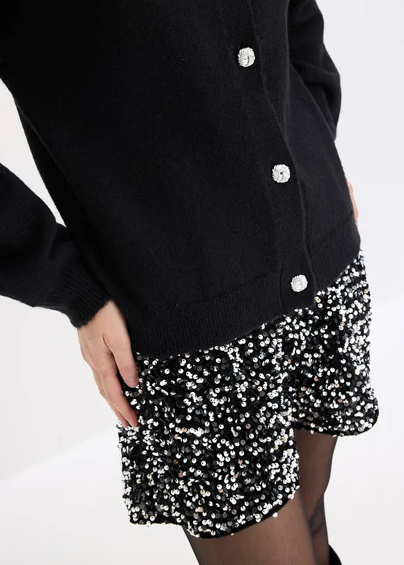 Cardigan med dekorative knapper, bonprix