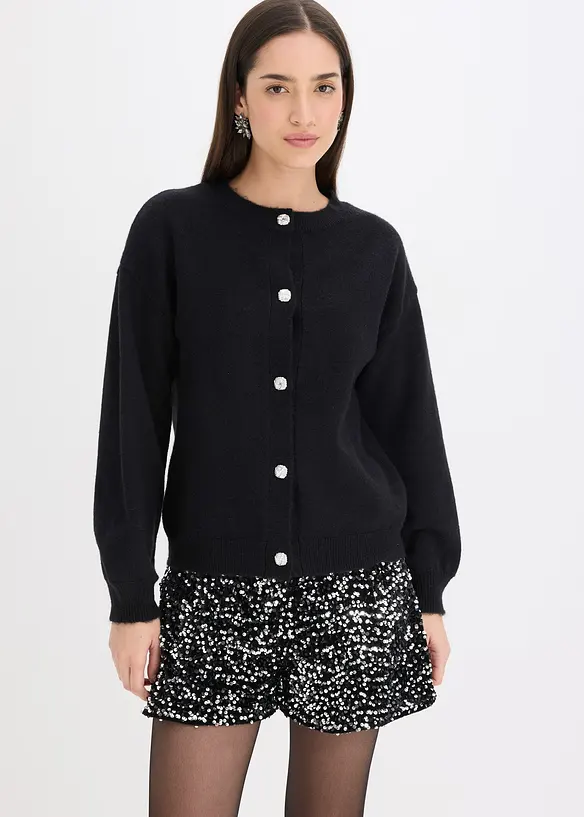Cardigan med dekorative knapper, bonprix