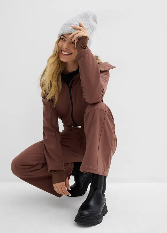 Vannavvisende, varmt f&ocirc;ret skidress i softshellmateriale, bonprix