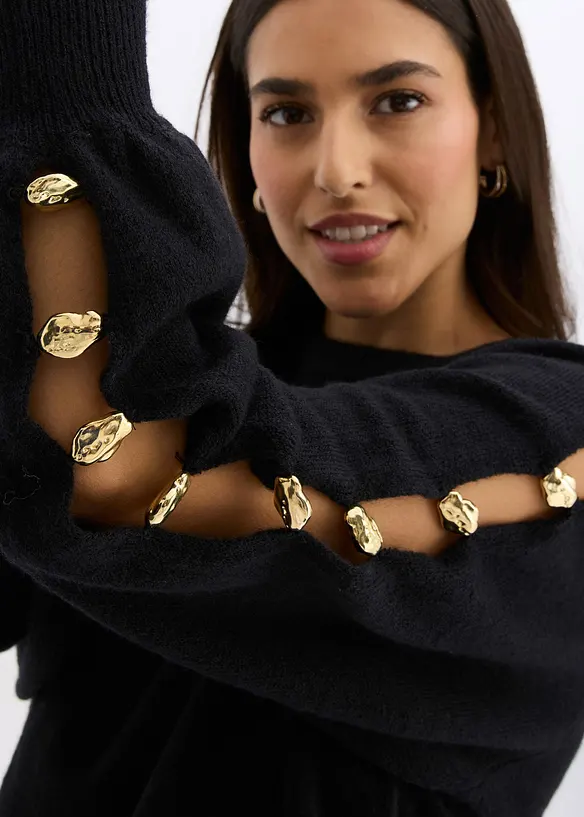 Genser med metallperler, bonprix