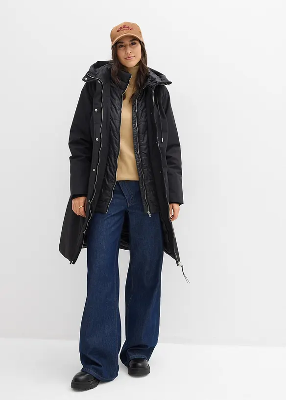 Vannavvisende k&aring;pe 2-i-1, bonprix