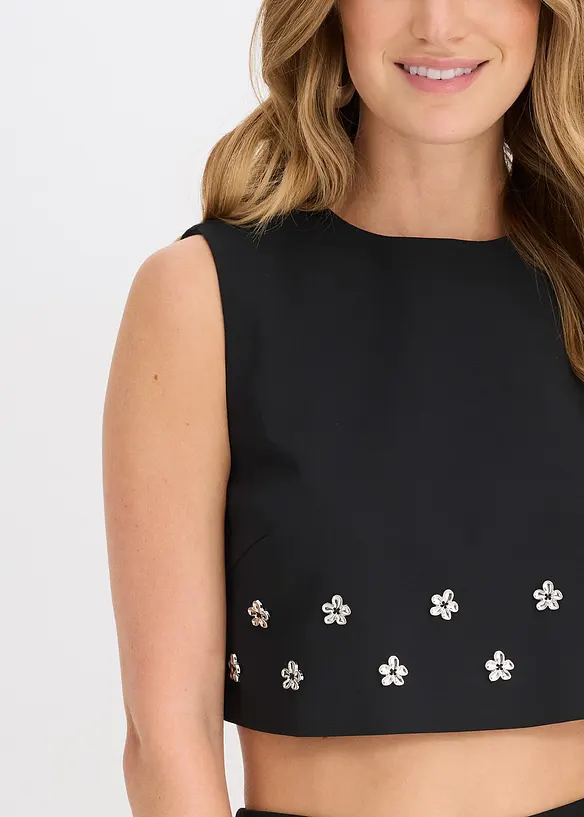 Bluse i bomullsmiks, bonprix