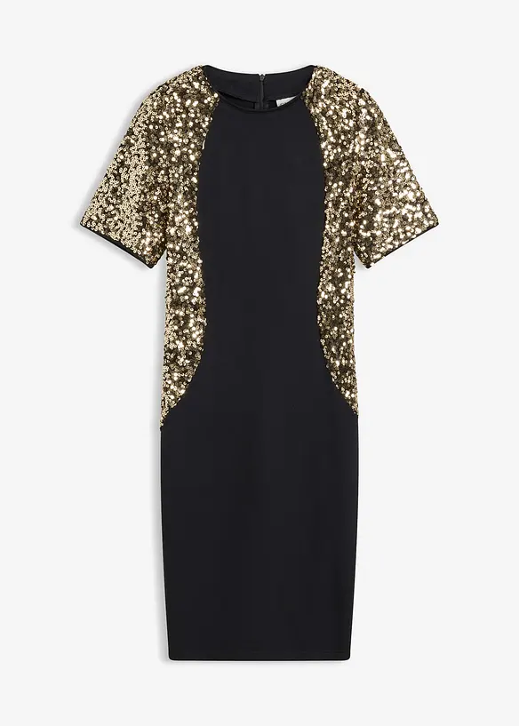 Minikjole med paljetter, bonprix