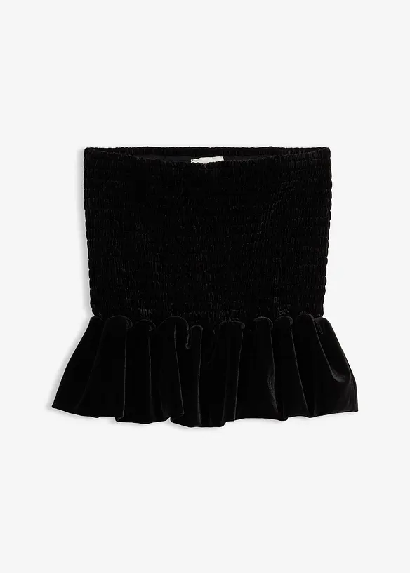 Bukseskjørt i myk fløyel, bonprix