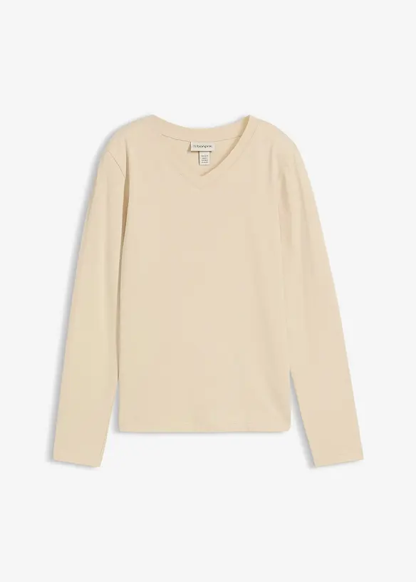 Langermet topp i figurnær modell, bonprix